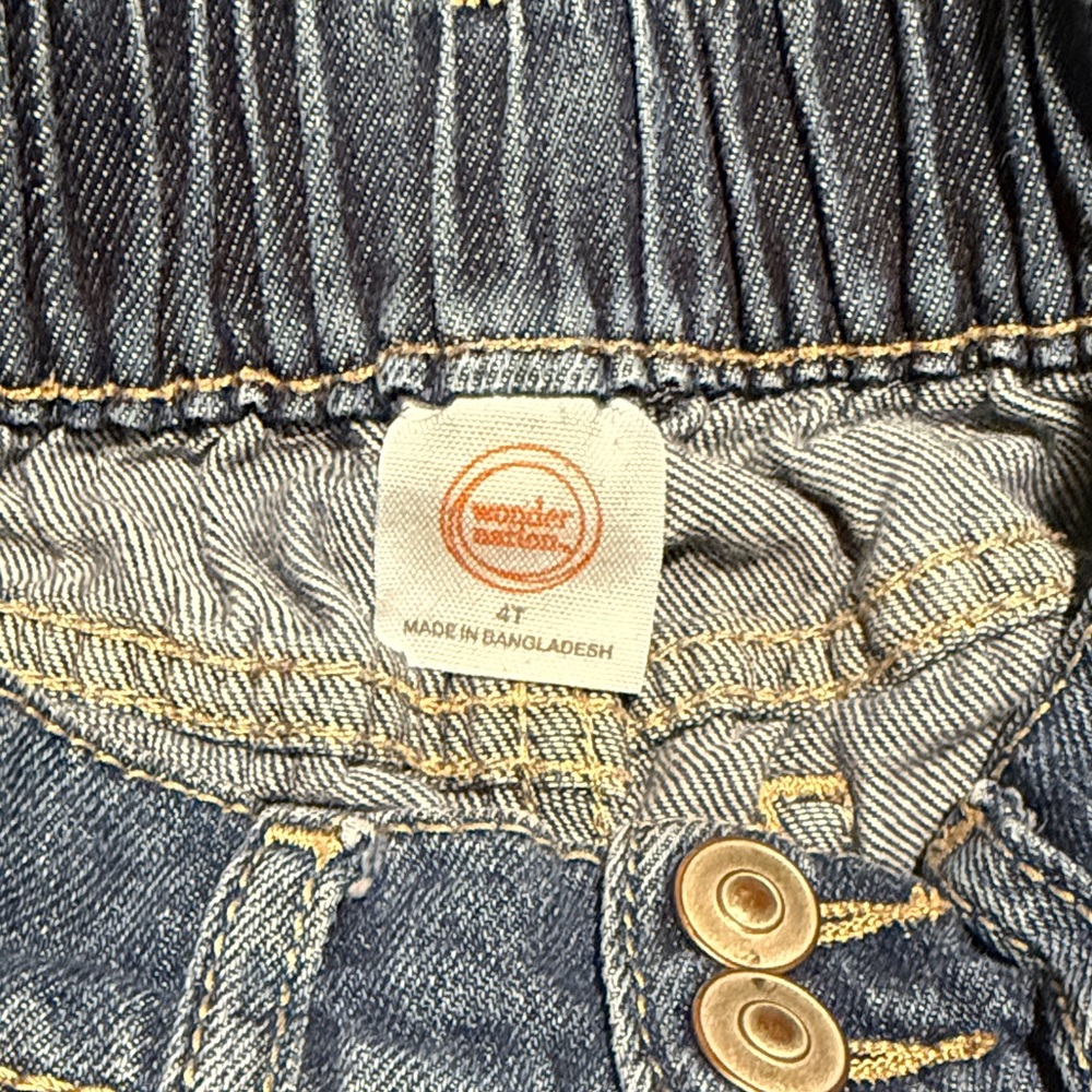 Wonder Nation Kids Blue Denim Shorts - Picture 2 of 3
